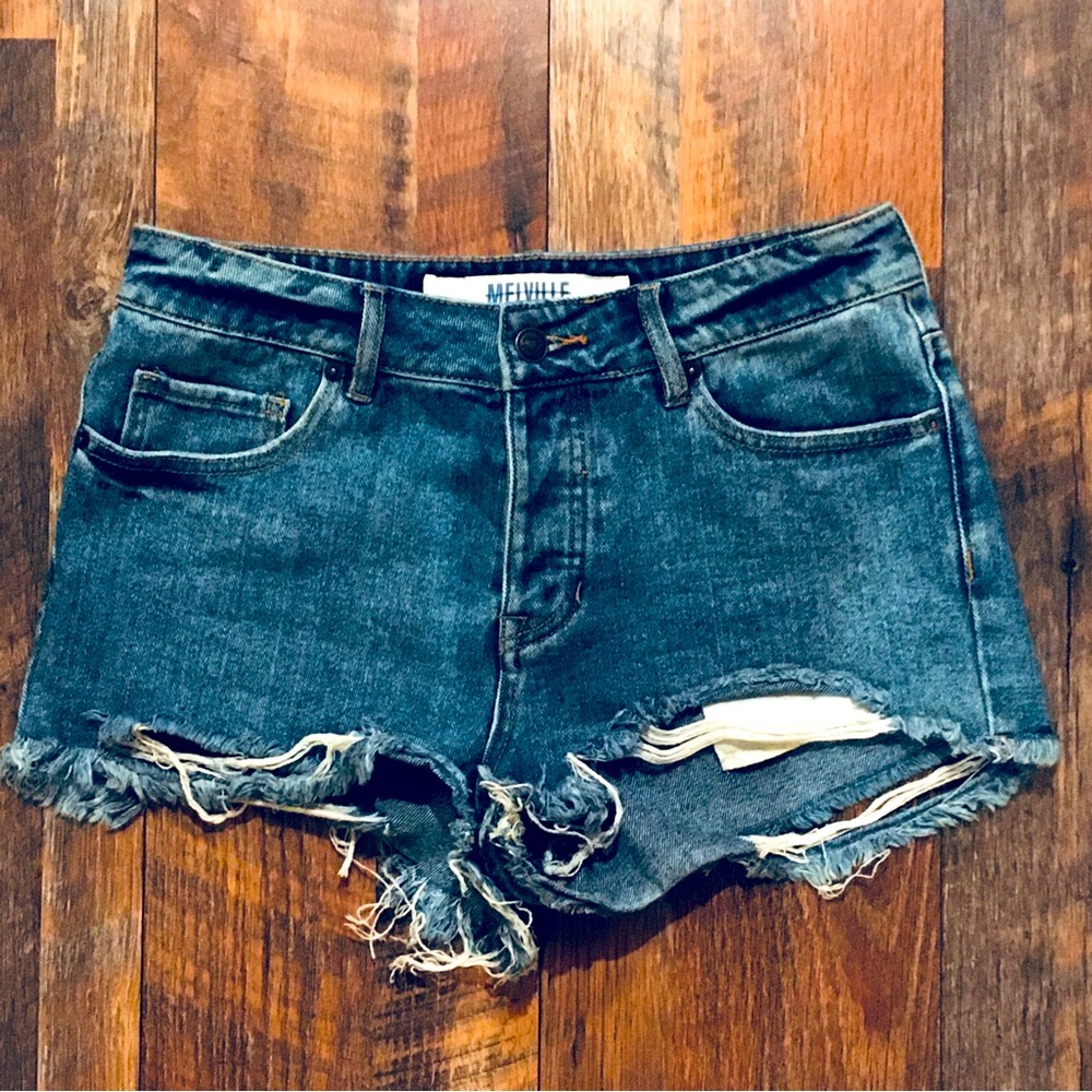 Brandy Melville Distressed Denim Shorts